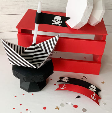 Pinfliers Pirate Theme Birthday Party, A Combo for 10 kids